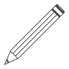 figure pencil school icon, vector illustraction design image