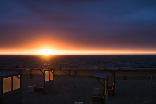 Sonnenuntergang über der Nordsee © Dirk