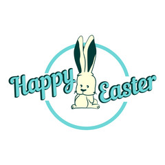 Template logo for Happy easter.
