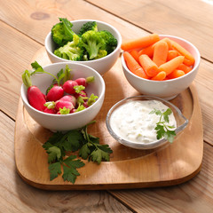 vegetable and dip,diet food concept