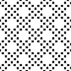 Vector monochrome seamless texture. Decorative element with small rounded shapes in diagonal grid. Black & white repeat texture, simple abstract background. Design for textile, prints, decoration, web
