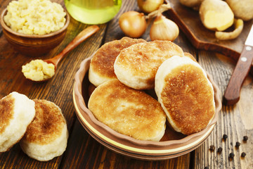Fried pastry with potato