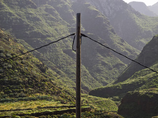 Freileitungsmast Teneriffa