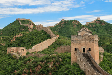 Fototapeta na wymiar Great Wall of China in Simatai, China.