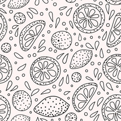 pattern with sliced citrus