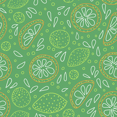 pattern with sliced citrus
