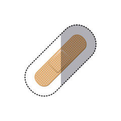 color band aid icon, vector illustraction design image