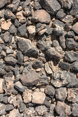 Textured surface of desert rocks