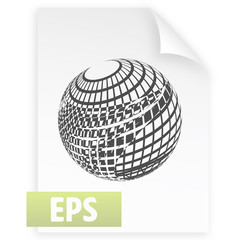 Wire-frame Design Element. Sphere