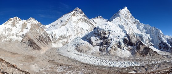 mount Everest, Lhotse and Nuptse