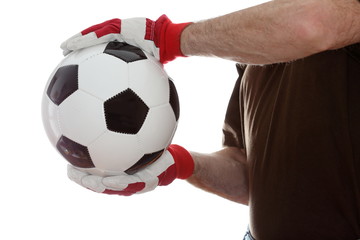 Fußball halten