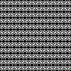 Vector monochrome seamless texture, abstract geometric pattern, smooth lines, geometrical shapes. Abstract design element for decor, prints, cover, package, textile, furniture, fabric. Black & white