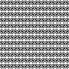 Vector monochrome seamless texture, abstract geometric pattern, smooth lines, geometrical shapes. Abstract design element for decoration, cover, package, textile, furniture, card, print. Black & white