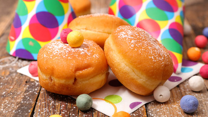 donut and carnival decoration