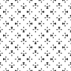 Universal vector seamless pattern. Simple black & white geometric texture. Abstract monochrome minimalist background. Illustration with small rounded shapes. Design for textile, decor, clothes, fabric