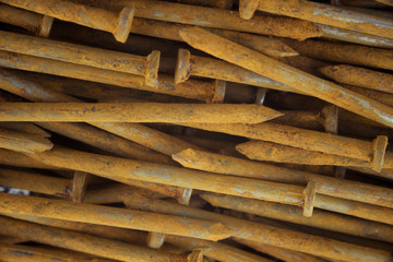 old rusted nails