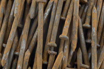 old rusted nails