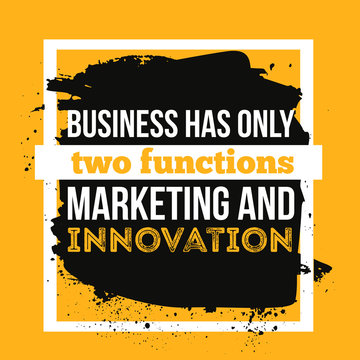 Quote Poster about Business, marketing and innovation