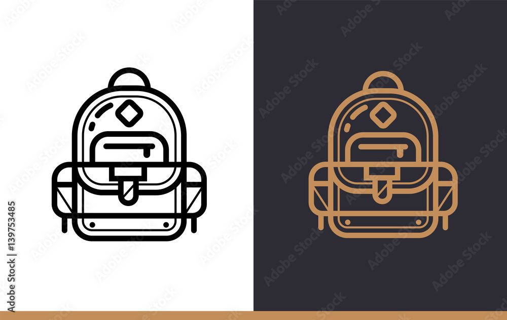 Poster vector collection of line icons for back to school. high quality icons suitable for mobile apps, web
