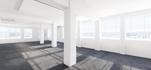 B&uuml;roarchitektur leer (panoramisch)