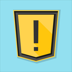Exclamation Sign Shield
