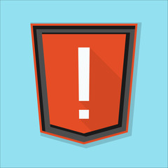 Exclamation Sign Shield