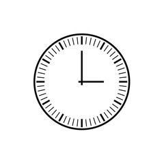 clock icon on white background
