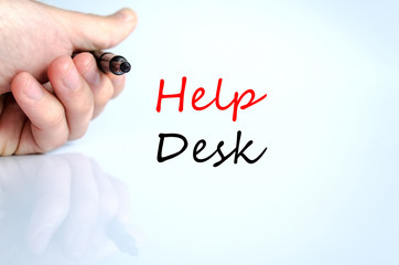 Help desk text concept