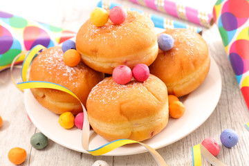 donut and carnival decoration