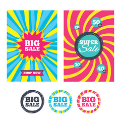 Big sale sign icon. Special offer symbol.