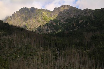 Fototapeta na wymiar View of the High Tatras Mountains, Slovakia