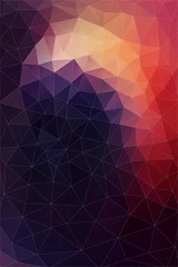 Poster Im Rahmen Flat Background of geometric shapes. Retro triangle . Colorful mosaic pattern. © igor_shmel