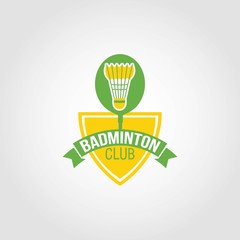 Badminton Logo Design Vector
