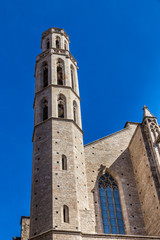 Fototapeta na wymiar Church Of Santa Maria del Mar - Barcelona, Spain