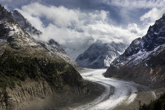 Glacier, Montenvers, Chamonix, France