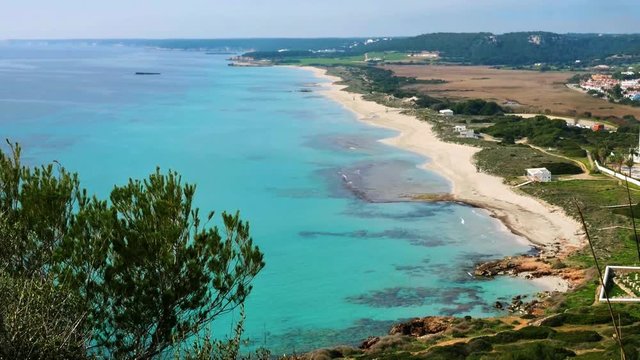 Menorca, Son Bou, view from top of the hill