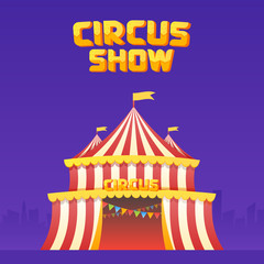 Obraz premium The moucup of circus poster