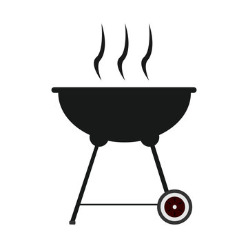 Isolated silhouette of a grill, Vector illustration