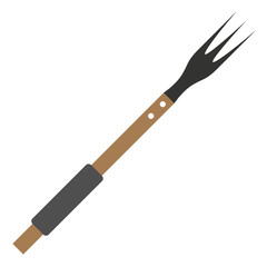 Isolated fork on a white background, Vector illustration