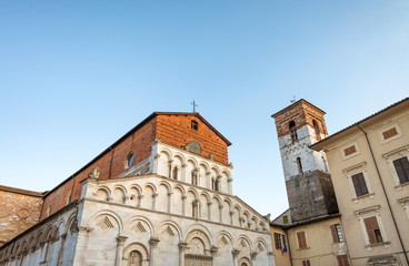 Ancient medieval architecture of Lucca, Italy