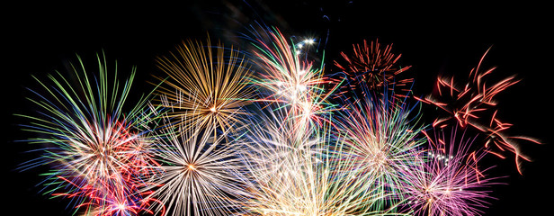 fireworks display banner