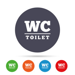 WC Toilet sign icon. Restroom symbol.