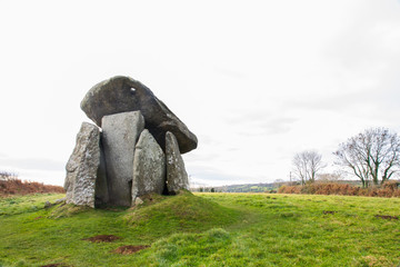 Trethevy Quoit megalithic tomb in Cornwall