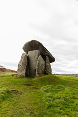 Trethevy Quoit megalithic tomb in Cornwall