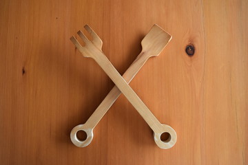 wooden cutlery