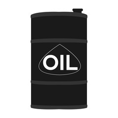 Isolated oil barrel on a white background, Vector illustration