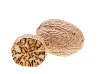 Nutmeg isolated isolated on white background