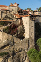 Obraz premium Amazing view of Holy Monastery of Great Meteoron in Meteora, Thessaly, Greece