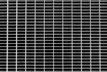 The background of metal mesh of rectangular holes