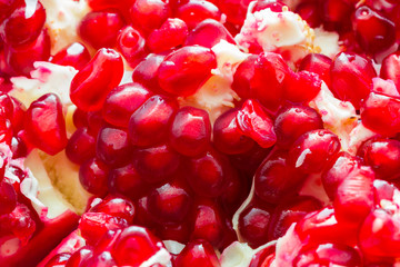 Tasty Pomegranate with its red beans